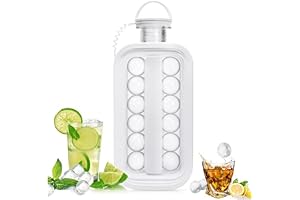 Ice Ball Maker Kettle: 2-in-1 Ice Cube/Pop Molds - Craft Sphere Ice...