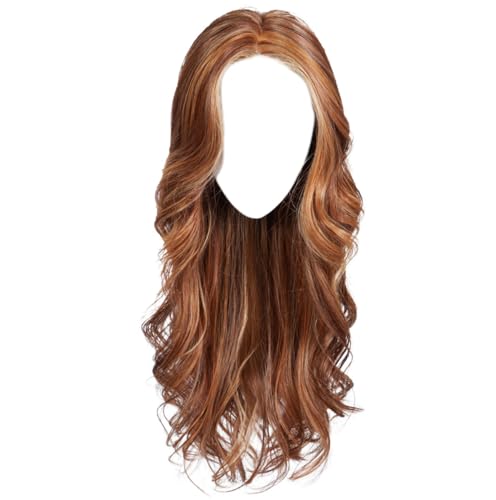 Raquel Welch Model Mode Long Layered Curls Wig by Hairuwear, Average Cap Size, RL30/27 Rusty Auburn