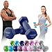 Miweba Sports Neopren Hantelset NKH100 | 𝐏𝐫𝐨𝐟𝐢 Hantel - Hexagon Hanteln Set - Kurzhanteln - Kurzhantel Set - Gymnastikhanteln - Hantel Set - Dumbbell - 0,5-10 Kg (2X 1.0 kg, Königsblau)
