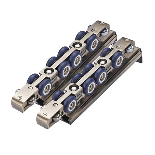 Poulie de porte ultra silencieuse anti-bruit pour rail de suspension en bois