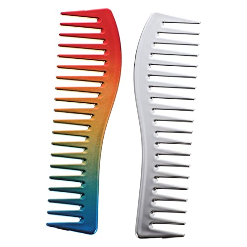 PATKAW 2 Piezas peine para cabello graso secador de pelo plancha de pelo de doble voltaje cerda hair care peine hombre Peine de pelo para hombres peines de profesional abdominales