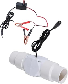 12V Inline Duct Blower Exhaust Fan with Adjustable, Low Noise Plastic Construction for Efficient Ventilation in Bathrooms, Kitchens, Offices25mm