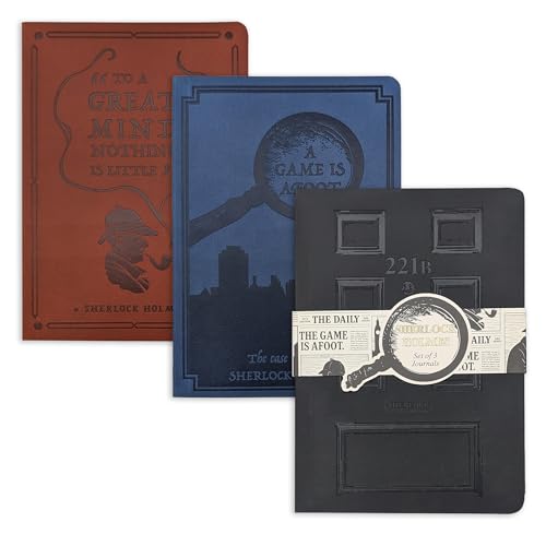Cahiers Sherlock Holmes Portico Designs 221B avec loupe et carnet Vert