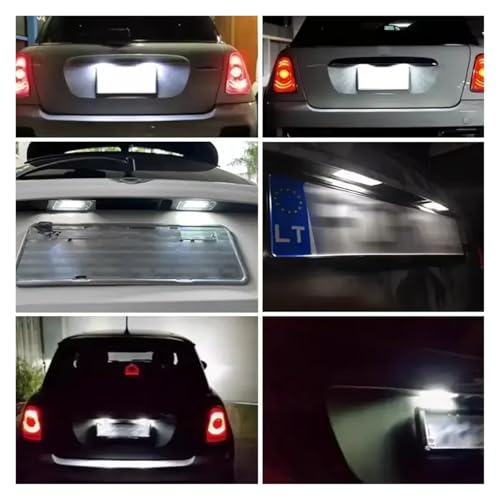 Evita fallos de luz de matrícula LED 6000K para Mini Cooper R56 5