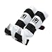 Mooto Taekwondo Shin Instep Protector Black & White S to XL (White, 1.S(134-152cm or 4.39-4.98"))