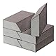 MANICAF Schleifschwamm, 6 Stück Schrägkantenschwamm 100mm x 70mm x 25mm, Körnung 220 Schleifklotz, Schleifschwamm Holz Waschbar und Wiederverwendbar für Präzises Schleifen