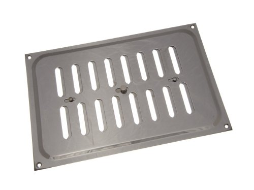 Grille d'aération chromée brillante 22,9 x 15,2 cm l'élégance de l'acier en lot de 3