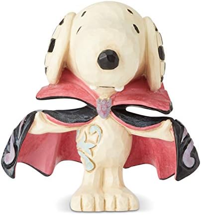 Enesco Peanuts by Jim Shore Halloween Snoopy Vampire Miniature Figurine, 2.75 Inch, Multicolor