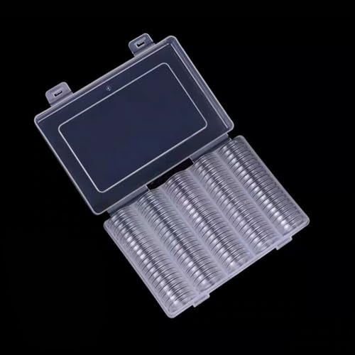 MAGICLULU cápsulas transparentes para monedas 100 pcs 32 mm miniatura 6
