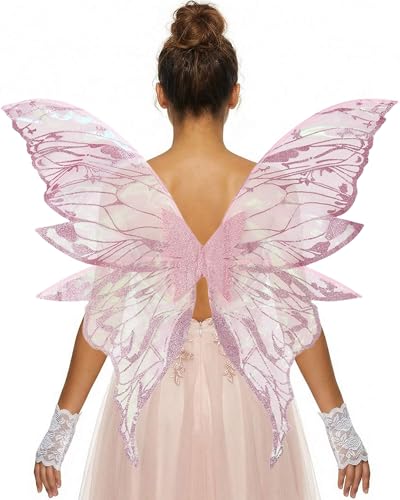 YKW Fairy Wings for Adult Women,31.5x29.5 Inch...