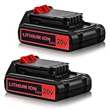Moticett LBXR20 20 Volt 3.0Ah Replacement Battery Compatible with Black and Decker 20V Lithium Batte