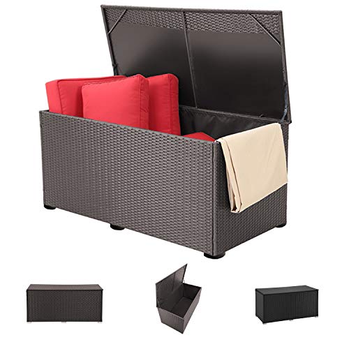 OVASTLKUY 186 Gallon Deck Box Outdoor Storage Box for Patio Furniture Cushions