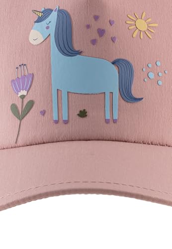 Sterntaler Basecap Einhorn - Mädchen Schirmmütze mit Einhorn Print - Sommer Baseball Cap elastisch mit Gummizug - Sportive Baby und Kinder Schirmkappe, mattrosa, Größe 53