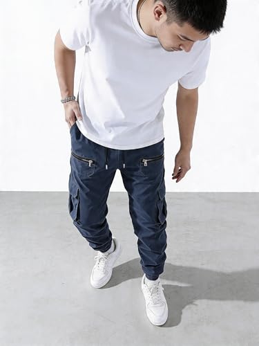 Image of Lymio Cargo for Men | Cotton Cargo Pant | Drawstring Waist Pant (Also Available in Plus Sizes) (34-37)