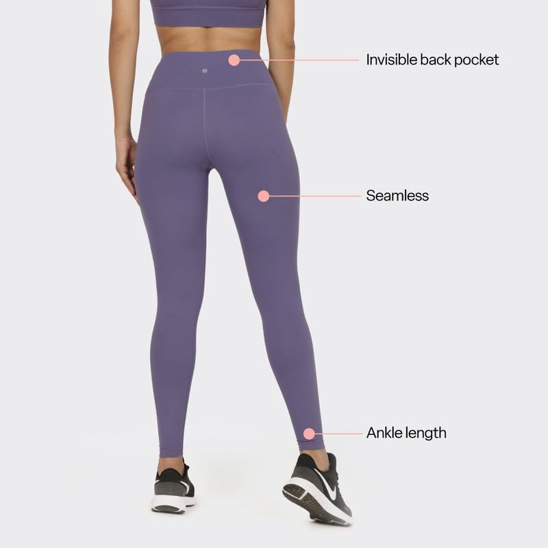 Image of BlissClub The Ultimate Leggings Lite, Ankle Length Tights for Women for Gym, Yoga and Workout with High Waist, Regular (for Women Upto 5'4)