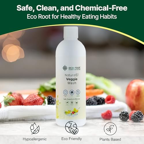 Image of Natural Vegetable & Fruit Wash Liquid | Plant-Based Cleaner with Citrus & Tulsi Enzymes | Odorless, Free from Harsh Chemicals, Safe for Babies & Pets | Pack of 3 | 500ml
