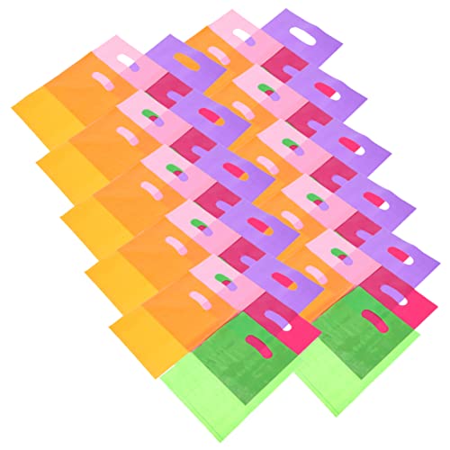 KOMBIUDA 100pièces Pochettes Transparentes Plastique à Cookies Pour Anniversaires Et Mariages Couleurs