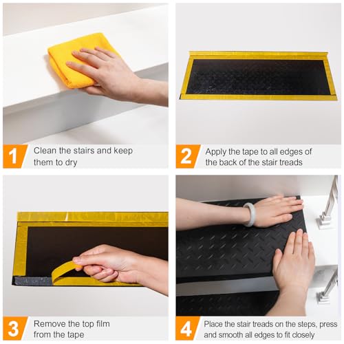 Rubber Stair Treads 5 Pack