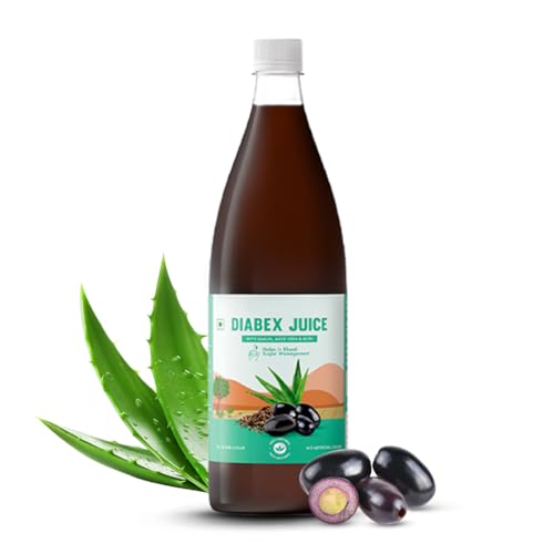 Image of Dr. Vaidya's Diabex Juice for Diabetic Care | Ayurvedic Diabetes Juice with Karela, Jamun & Neem | Helps Manage Blood Sugar Levels | No Added Sugar or Artificial Flavours | 950ml (Pack of 1)