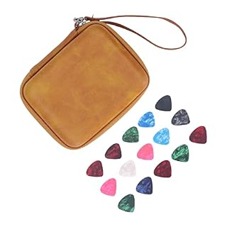 Ensemble de sac de médiator pour guitare, pochette de protection résistante aux chocs pour médiators de guitare pour… - Les Beatles, Paul McCartney, John Lennon, RIngo Starr, George Harrison