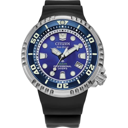 La serie CITIZEN PROMASTER è sinonimo di funzionalità professionali da oltre 35 anni. Numeri luminosi. Questo orologio analogico ha una funzione calendario: data ed è dotato di funzionamento solare, lancette luminose, cifre luminose e corona avvitata.