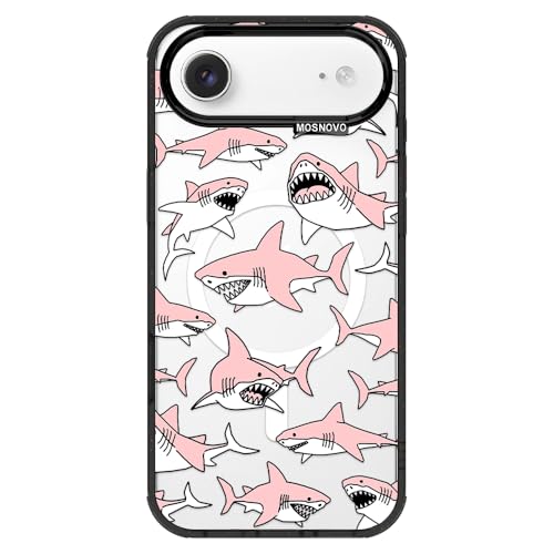 Coque iPhone Air transparente noire MOSNOVO protection bouton caméra antichoc
