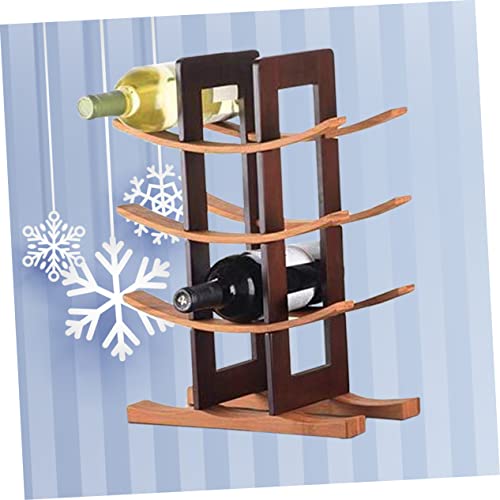 Soporte para botellas de vino Unomor en bambú y plástico miniatura 2