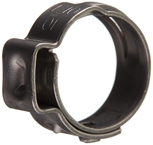 Oetiker 16700005 Stepless Ear Clamp, One Ear 5 mm Band Width, Clamp ID Range 8.3 mm (Closed) - 10 mm (Open) (Pack of 25)
