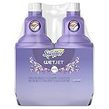 Swiffer WetJet Floor and Hardwood Multi-Surface Cleaner Solution with Febreze Refills, Lavender Vanilla and Comfort Scent, 1.25 Liter (2 Refills)