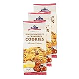 Lot 3x Cookies chocolat blanc & cranberries - Paquet 200g