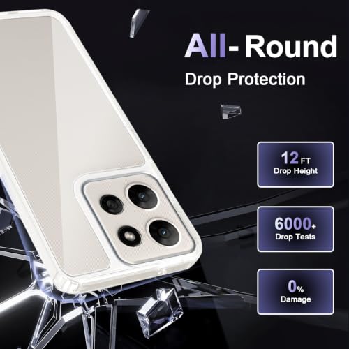 Image of Case for Motorola Moto G Power 5G 2026 /2025, Military Grade Drop Protection Phone Case, Yellowing Resistant, Anti-Scratch Hard PC Back, Shockproof Hard Ultra-Thin Protective Cover, Clear