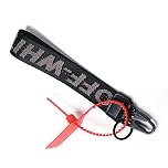 LUVEHANDICRAFT Classic Keychain, Lanyard Keychain, White Wristlet Keychain Lanyard for Keys Can Hang Key,Wallet,Jeans Decoration,Black