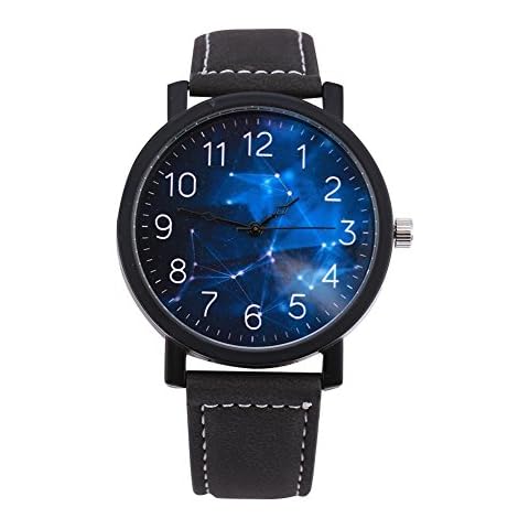 Montre Dilwe Ronde en PU Cover