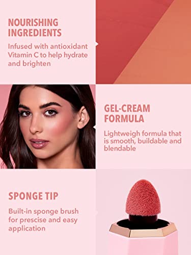 Image of SHEGLAM Color Bloom Liquid Blush Makeup for Cheeks Matte Finish - Risky Business