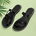 Black Sandals Women Flat, Women's Fashion Slippers Peep-Toe Summer Casual Clip Toe Beach Sandals Lace-Up Comfortable Cute Sandals