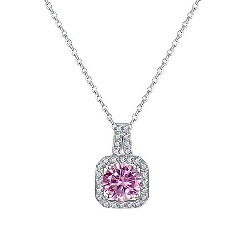 Pendentif moissanite D éclat durable collier femme sans ternissement