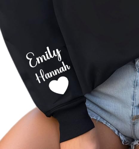 Generic Unisex Adult Women's Custom Godmother Sweatshirt, Personalized Godmom Shirt, Gift for Godmother, Gift for New GodMom, Black, Small2