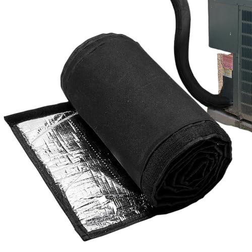 Protector de cubierta de aislamiento de tubería | Cubierta térmica de línea de cobre Oxford 600D | Protector de tubería de CA accesorios de deformación térmica para bomba de calor de piscina, invierno