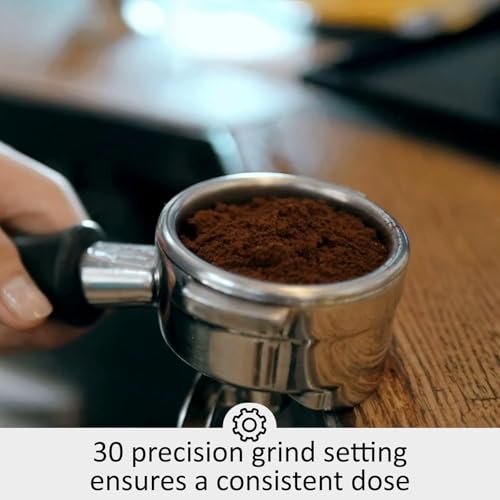 Espresso Machine with Built-In Grinder & Steam Wand, 20 Bar PID-Controlled Semi Automatic Espresso Machine for Latte Cappuccino, 2.8L Large Water Tank, Commercial-Grade Stainless Steel Construction - Image 4