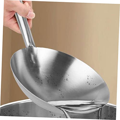 Wok chino de acero inoxidable con mango resistente al calor miniatura 6