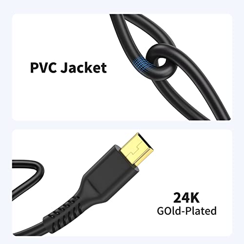 3Ft Mini Usb Cable, Standard Usb 2.0 To Mini B Male Charger Cord Durable Usb Mini To Usb Charging Cable Compatible With Ps3 Controller, Mp3 Player, Camera, Dash Cam, Garmin Gps, Hero 3+(Black) #TOP4