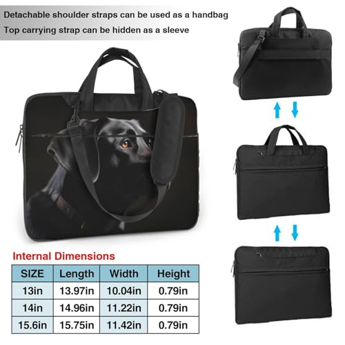 Bolso para Laptop Labrador Negro 15.6 pulgadas miniatura 3