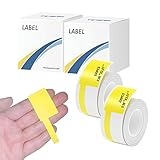 1"x3" 200Labels,YiHERO Cable Label No Ink Required,Thermal Label Paper,Waterproof Tear Resistant Com