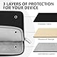 HEDUGO Laptop Hülle Tasche Kompatibel mit 17 bis 17,3 Zoll HP Lenovo Asus Acer Notebook mit Reißverschluss Zubehörtasche Gepolstert Laptophülle Sleeve Case Schützend für 17 Laptop