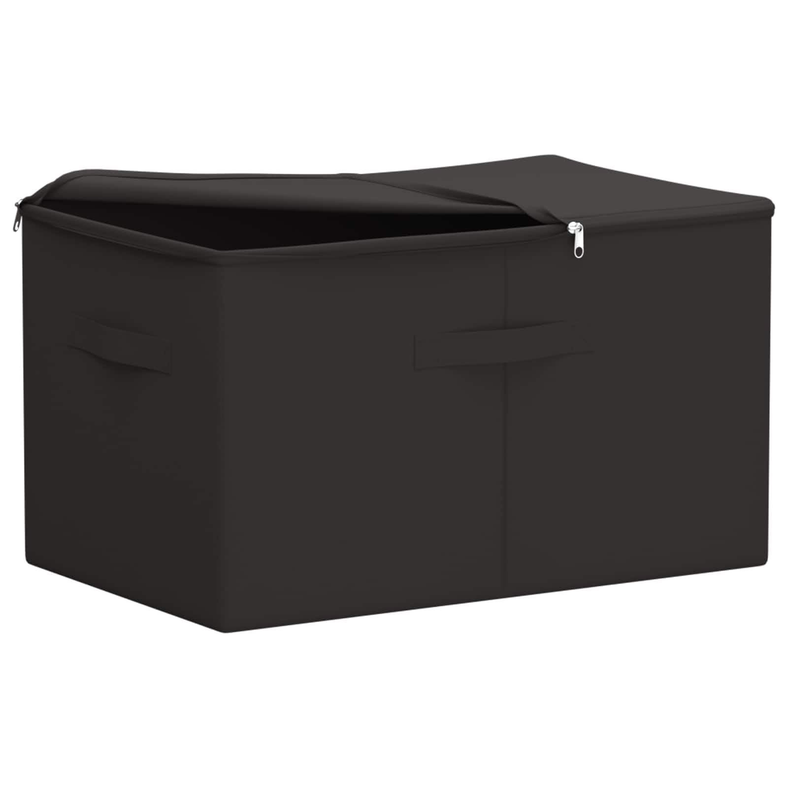 Hothingwell Scatola portaoggetti 61,6 L Tessuto Non tessuto 55 X 35 X 32 Cm | Due scomparti, pieghevole, manici pratici, multiuso per giocattoli e libri