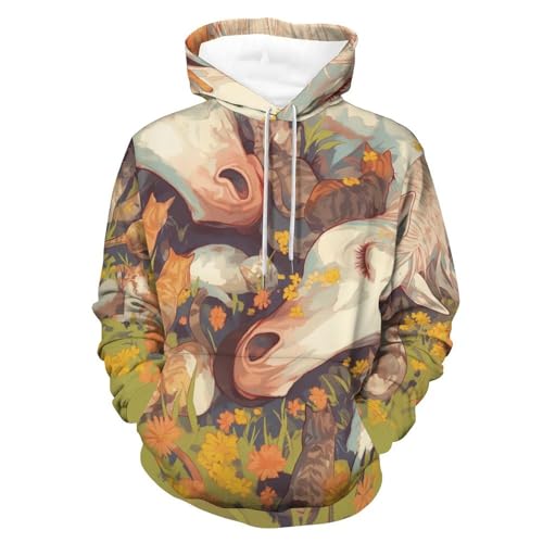 Pullover chat cheval blanc une idée cadeau originale pour les passionnés