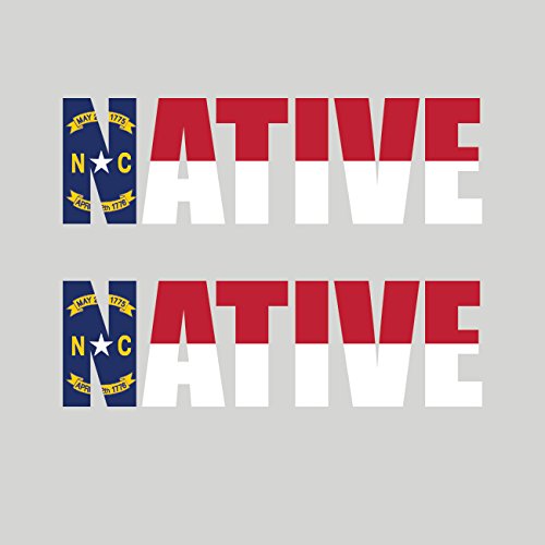 Two Pack North Carolina Native Sticker FA Graphix Vinyl Decal NC pride ...