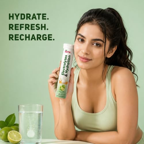 Image of Electrolytes & Hydration Tablets | Effervescent Electrolyte Drink | Lime & Lemon | Supports Hydration & Daily Energy | 75 tablets