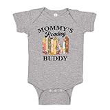 The Shirt Den Mommy's Reading Buddy Baby Bodysuit One Piece 6 mo Athletic Heather