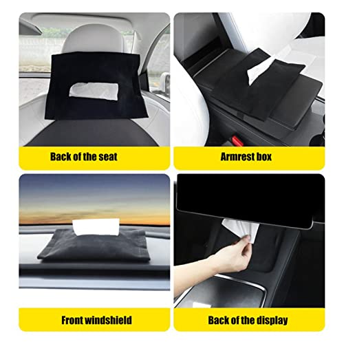 Car Napkin Holder Box Car Tissue Box Silicon Center Console Armrest Back Seat Screen Organizer Tissue Box Holder Replacement for Y by Acouto - Image 5